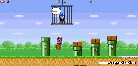 Super Mario Save Sonic